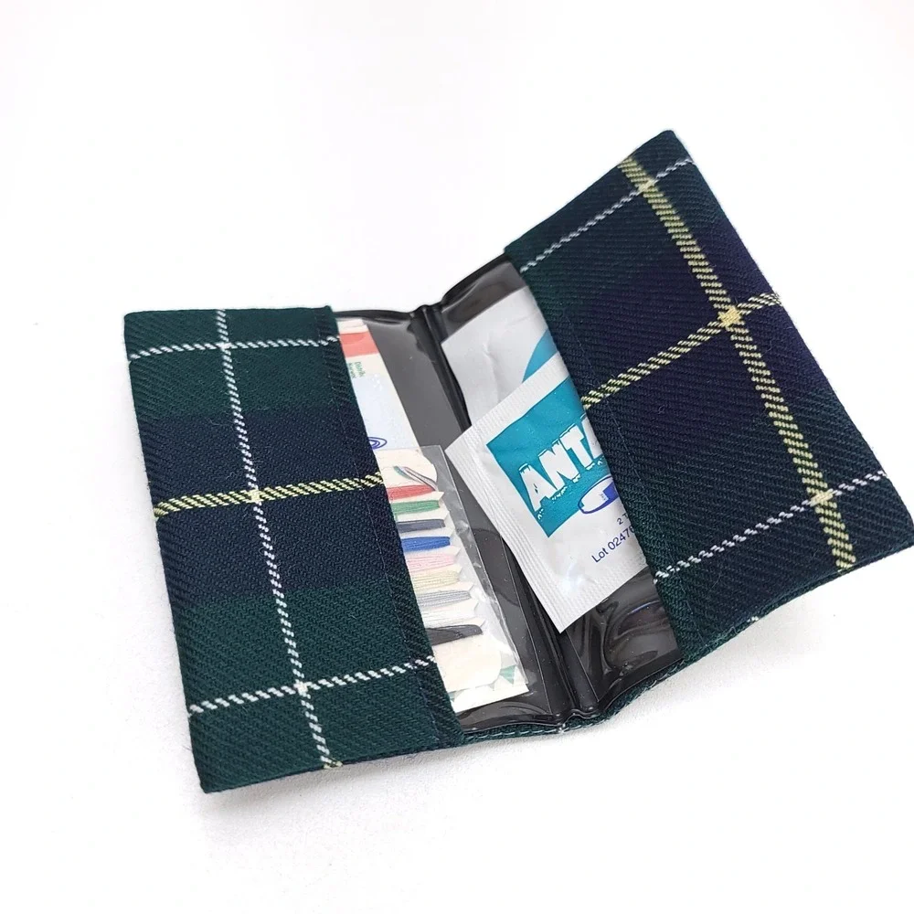 Pendleton Wool Wallet Bifold Card Wallet Sewing Kit Plaid 4